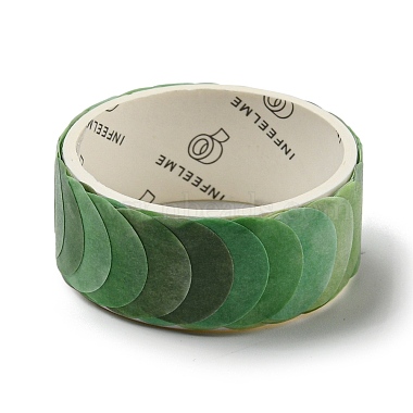 Round Adhesive Decorative Paper Tapes(DIY-M052-01B)-2
