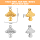 16Pcs 2 Colors 304 Stainless Steel Machine Polishing Charms(STAS-DC0011-66)-2