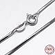 Rhodium Plated Sterling Silver Snake Chain Necklaces(X-NJEW-M153-15A-20)-3