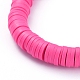 Handgefertigte Heishi Perlen Stretch Armbänder aus Fimo(BJEW-JB05090-03)-4