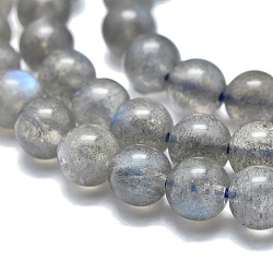 Natural Labradorite Beads Strands, Round, 3.5~4mm, Hole: 0.6mm, about 97pcs/Strand, 15.35 inch(39cm)(X-G-O186-E01-4mm)