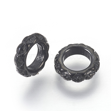 Gunmetal Ring Stainless Steel Beads