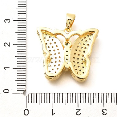 Brass Micro Pave Cubic Zirconia Pendants(KK-G519-15G-02)-3