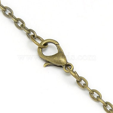 Alliage plat rond montre de poche collier pendentif(WACH-N012-07)-5