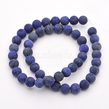 Natural Lapis Lazuli Round Beads Strands(G-D660-8mm)-2