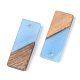 Resin & Walnut Wood Pendants(X-RESI-S389-059A)-3