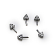 Brass Micro Pave Clear Cubic Zirconia Head Pins(BAPE-PW0001-08B-B)-1
