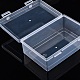 Rectangle Plastic Storage Organizer Boxes with Hinged Lid(CON-YW0001-33)-4