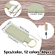 60Pcs 12 Colors PU Leather Keychains(KEYC-WA0001-04)-2