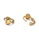 Brass Huggie Hoop Earrings(EJEW-H121-08G)-3