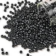 TOHO Round Seed Beads, Japanese Seed Beads, (611) Matte Color Opaque Gray, 8/0, 3mm, Hole: 1mm, about 1110pcs/50g(SEED-XTR08-0611)