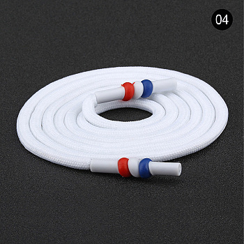 Polyester Drawstring Cord, For Garment Accessories, White, 1300x5mm
