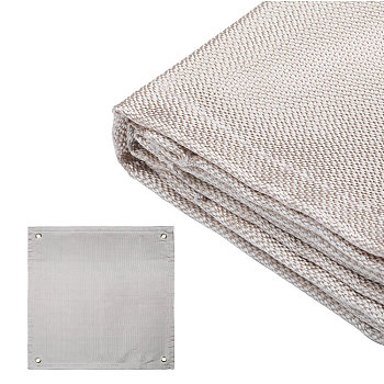 Square Glass Fibre Picnic Mat, Foldable Thickened Moisture-proof Picnic Mat for Outdoor Camping, Blanched Almond, 510x510x3.5mm, Hole: 12mm