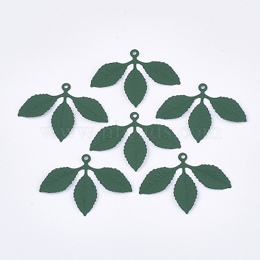 Green Leaf Iron Pendants