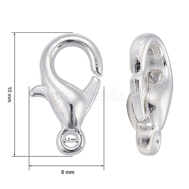 Zinc Alloy Lobster Claw Clasps(E103-S)-3