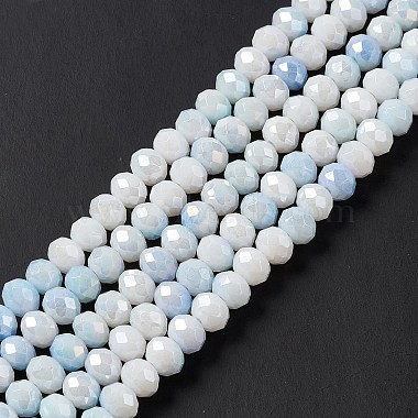Faceted Electroplated Glass Beads Strands(GLAA-C023-02A)-6