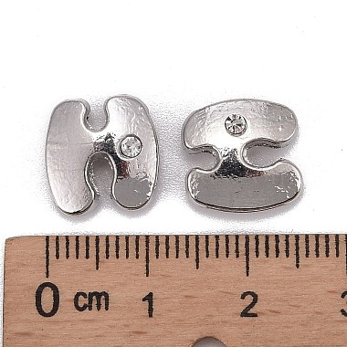 Perles coulissantes de lettre pour la fabrication de bracelet de montre(ALRI-O012-H-NR)-3