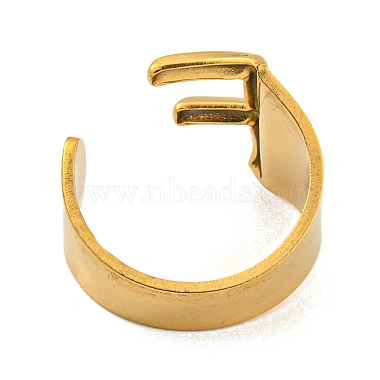 PVD Vacuum Plating 201 Stainless Steel Cuff Rings(RJEW-Z032-01G-F)-4