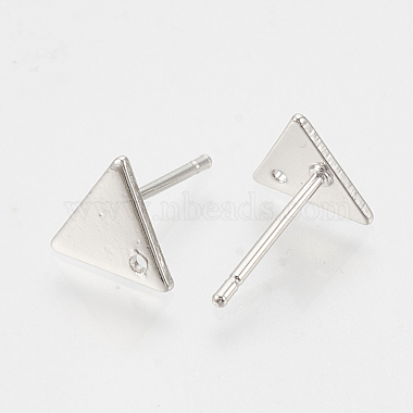 Brass Stud Earring Findings(KK-N186-63P)-2