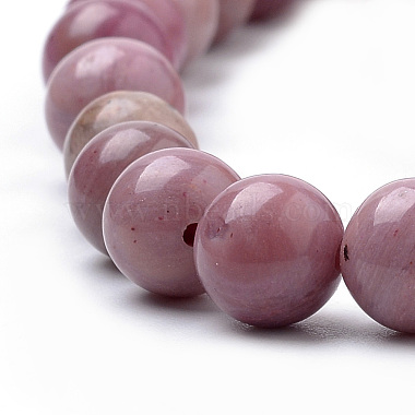 Natural Rhodonite Beads Strands(G-S259-08-10mm)-3