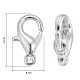 Zinc Alloy Lobster Claw Clasps(E103-S)-3