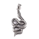 Fashionable Retro Halloween Jewelry 304 Stainless Steel Snake Pendants(STAS-L017-105)-1