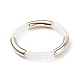 Acrylic Curved Tube Stretch Bracelet(BJEW-JB08135-01)-1