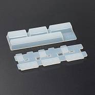 DIY Spacebar Keycap Silicone Mold, with Lid, Resin Casting Molds, For UV Resin, Epoxy Resin Craft Making, White, 151x46x15mm(DIY-J006-01)