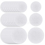 SUPERFINDINGS 150Pcs 3 Style Circular Quantitative Filter Paper, Medium Speed, Laboratory Filter Paper, Funnel Filter Paper, White, 7~11x0.01cm, 50pcs/style(AJEW-FH0002-14)