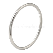 304 Stainless Steel Simple Roung Ring Bangles for Women, Stainless Steel Color, Inner Diameter: 2-3/8 inch(6cm), 4mm(BJEW-F461-01F-P)