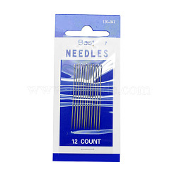 Stainless Steel Pins Packing Needles, Stainless Steel Color, 47x1mm, Hole: 2x0.5mm, about 12pcs/bag(TOOL-O002-02)