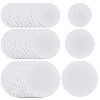 SUPERFINDINGS 150Pcs 3 Style Circular Quantitative Filter Paper, Medium Speed, Laboratory Filter Paper, Funnel Filter Paper, White, 7~11x0.01cm, 50pcs/style