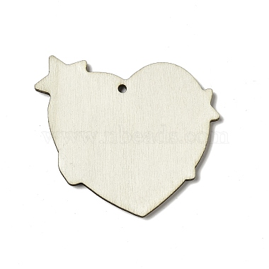 Father's Day Single Face Printed Aspen Wood Pendants(WOOD-G014-32)-3