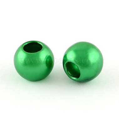 12mm Green Rondelle Acrylic Beads