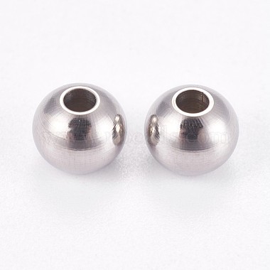 304 Stainless Steel Smooth Round Beads(STAS-M006-01A)-2