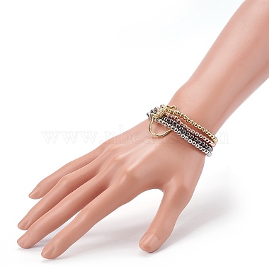Brass Beads Stretch Bracelets(BJEW-JB05952-02)-4