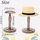 Wood Dome Shaped Stem Hat Rack(ODIS-WH0001-46B)-2
