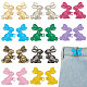 10 наборы 10 цветов кролика с регулируемыми булавками для джинсов из сплава(DIY-FG0004-94)-1