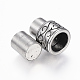 304 Stainless Steel Magnetic Clasps with Glue-in Ends(STAS-F130-96AS)-2