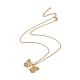 Initial Letter with Butterfly Pendant Necklace(NJEW-C026-01G-H)-2