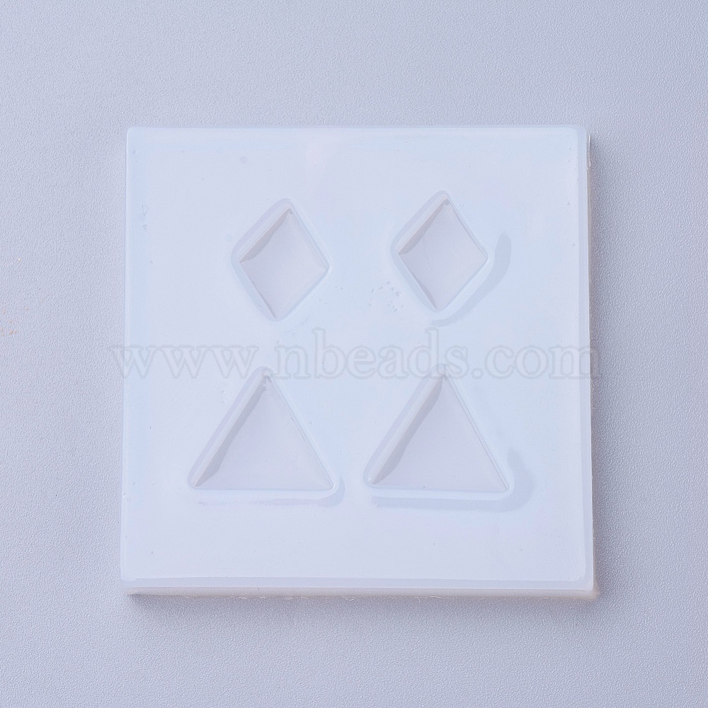 Uv Resin Rhombus Bracelet Silicone Mould Craft Jewelry Household Epoxy Mold F3 