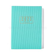 2023 Notebook with 12 Month Tabs, Weekly & Monthly & Daily PU Cover Planner, for Scheduling, Turquoise, 208x145x19mm(AJEW-A043-01A)