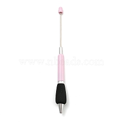 Plastic Ball-Point Pen, Beadable Pen, for DIY Personalized Pen with Jewelry Bead, Seashell Color, 170~173x16mm(AJEW-P122-B05)