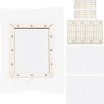 Basswood Assembled Paper Making Frame, with Gauze, Rectangle, PapayaWhip, 190x150mm