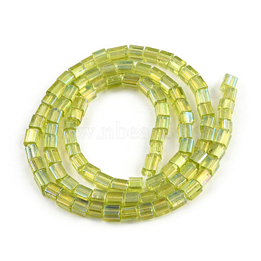 Transparent Electroplate Glass Bead Strands(GLAA-N047-08-C07)-2