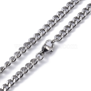304 Stainless Steel Pendant Necklaces(NJEW-C042-08P)-4