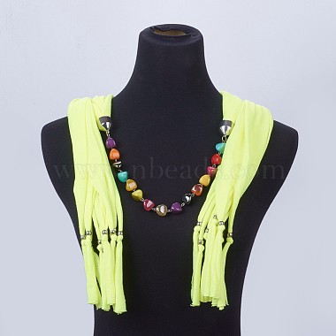 простой дизайн женщин бисером ткани шарф ожерелья(NJEW-K111-02B)-3