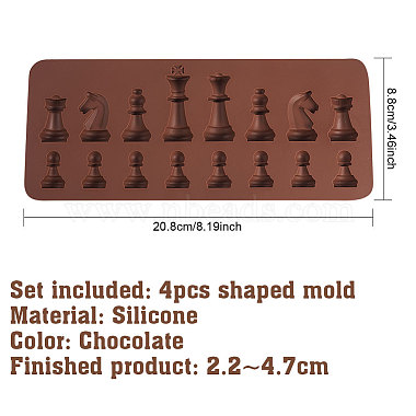 Silicone Chess Shaped Mold(PH-DIY-WH0072-21)-2