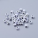 Letter W White Letter Acrylic Cube Beads(X-PL37C9308-W)-2