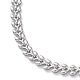304 Stainless Steel Cobs Chain Necklace for Men Women(STAS-B039-09P)-2